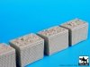Black Dog D35017 Sandbag armored wall 3 1/35